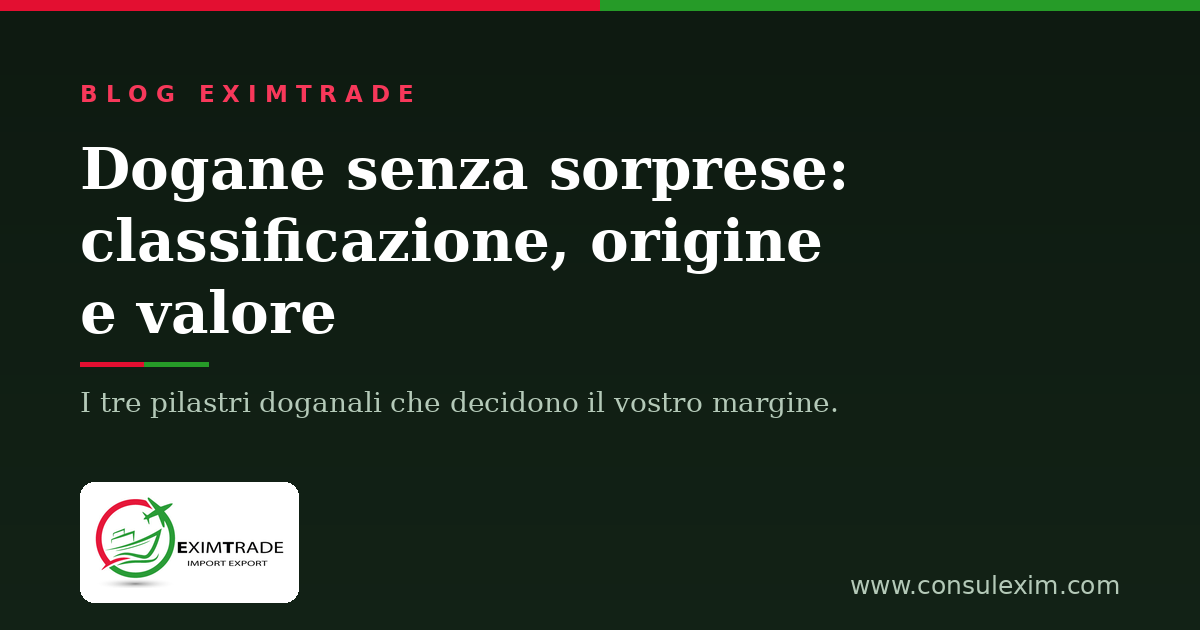 Aspetti doganali per le PMI — Blog EXIM TRADE